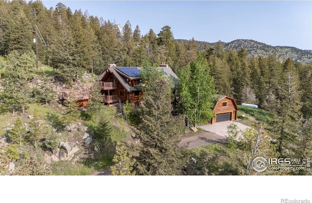 172 Tall Pine Ln, Boulder, CO 80302 - view from above of property with a heavily wooded area