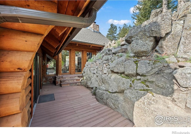 172 Tall Pine Ln, Boulder, CO 80302 - view of wooden deck