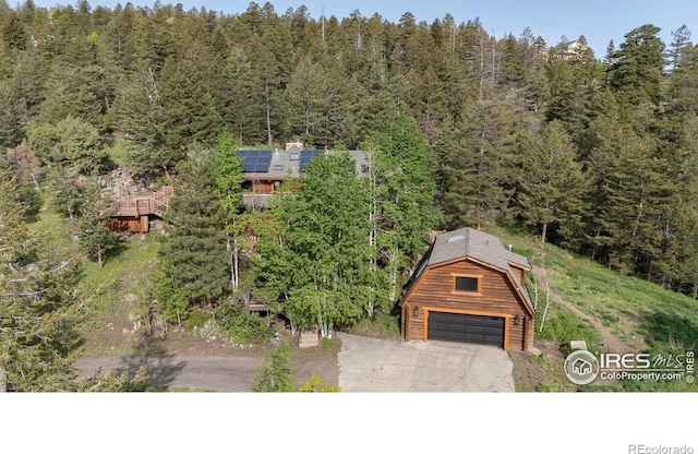 172 Tall Pine Ln, Boulder, CO 80302 - view from above of property with a forest