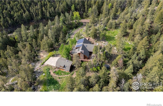 172 Tall Pine Ln, Boulder, CO 80302 - view from above of property with a forest