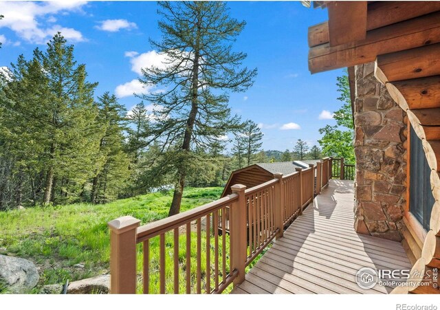 172 Tall Pine Ln, Boulder, CO 80302 - view of wooden terrace