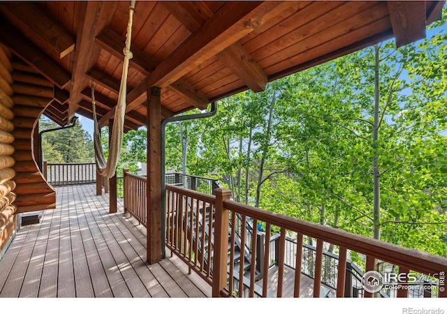 172 Tall Pine Ln, Boulder, CO 80302 - view of wooden terrace
