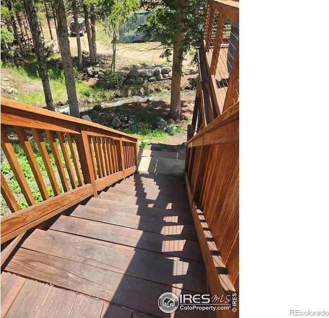 90 California Gulch Rd, Jamestown, CO 80455 - view of wooden deck