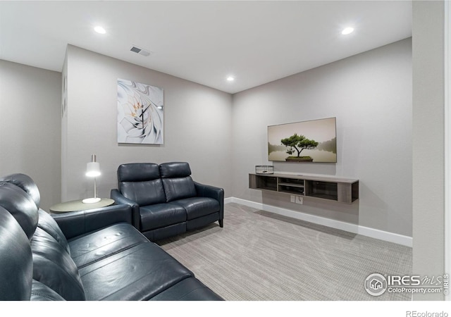17805 Coral Burst St, Parker, CO 80134 - carpeted living area featuring recessed lighting and baseboards