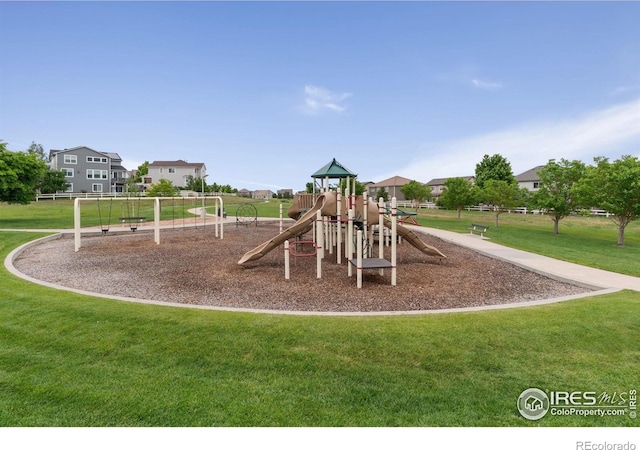 17805 Coral Burst St, Parker, CO 80134 - communal playground with a lawn and a residential view