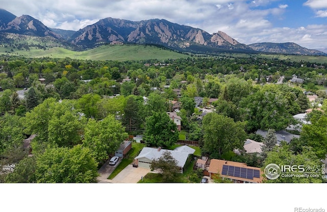 1025 Edinboro Dr, Boulder, CO 80305 - bird's eye view of a mountain backdrop