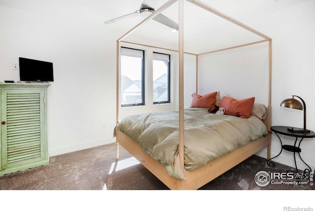 1769 Beachside Dr, Windsor, CO 80550 - carpeted bedroom featuring baseboards and ceiling fan