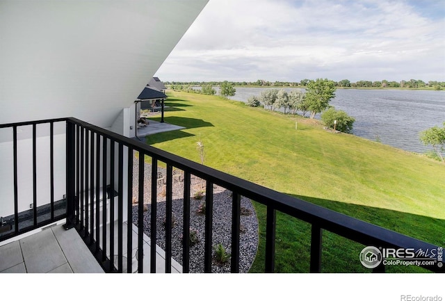 1769 Beachside Dr, Windsor, CO 80550 - balcony with a water view