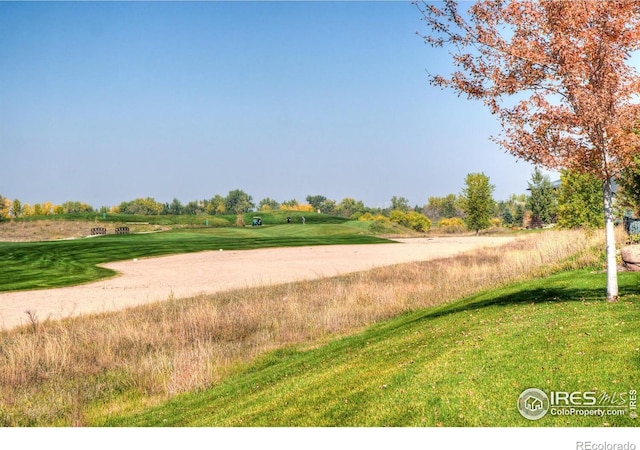 1769 Beachside Dr, Windsor, CO 80550 - surrounding community with a lawn and golf course view