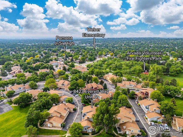 8423 Everett Way Unit A, Arvada, CO 80005 - aerial perspective of suburban area