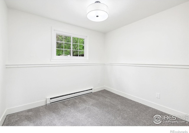 4329 Main St, Timnath, CO 80547 - carpeted empty room featuring a baseboard radiator and baseboards