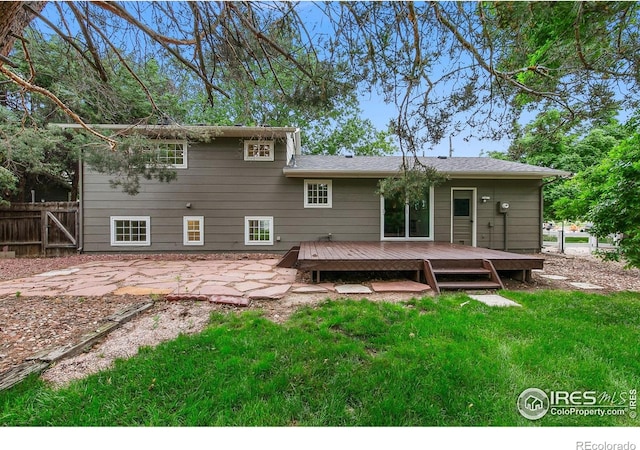 4329 Main St, Timnath, CO 80547 - rear view of house featuring a deck and a patio