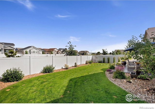 4521 Devereux Dr, Windsor, CO 80550 - fenced backyard featuring a residential view