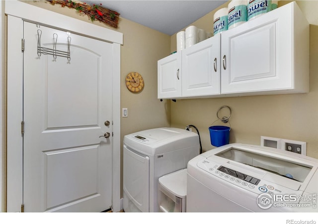 2126 Friar Tuck Ct, Fort Collins, CO 80524 - washroom with independent washer and dryer and cabinet space