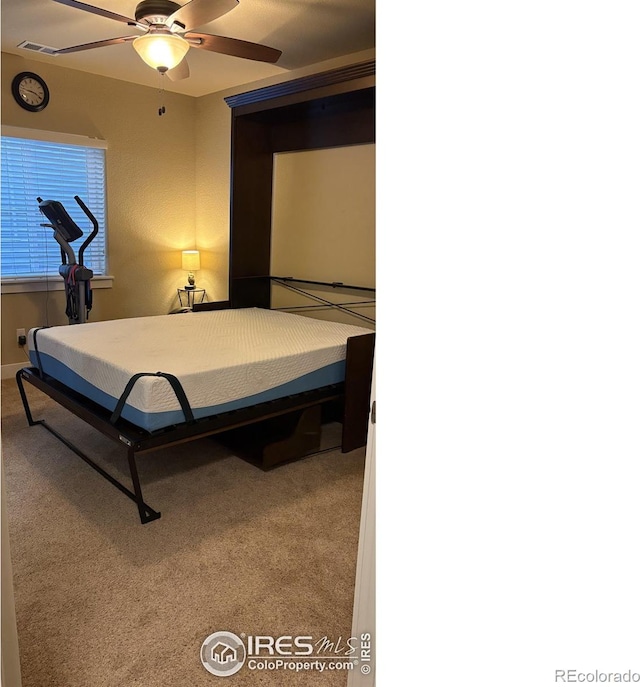 2126 Friar Tuck Ct, Fort Collins, CO 80524 - bedroom featuring carpet flooring and a ceiling fan