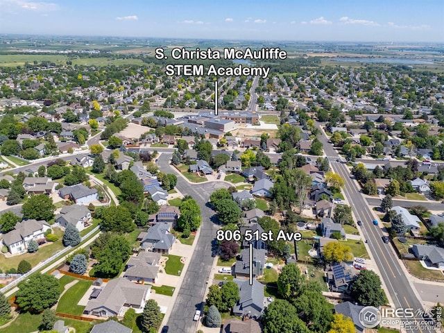 806 51st Ave, Greeley, CO 80634 - aerial perspective of suburban area