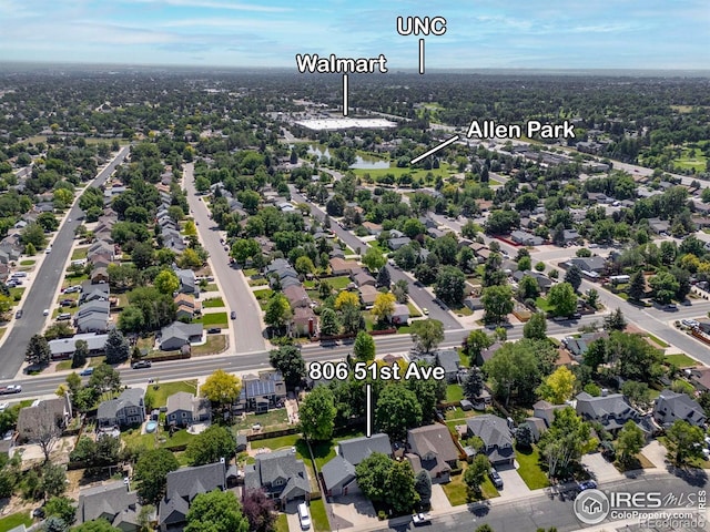806 51st Ave, Greeley, CO 80634 - aerial view of residential area