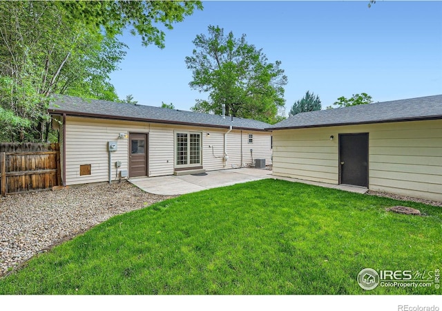 701 Elm St, Windsor, CO 80550 - back of house with a patio and central AC unit