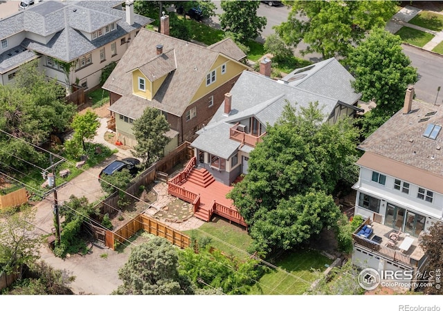 1020 10th St, Boulder, CO 80302 - aerial perspective of suburban area