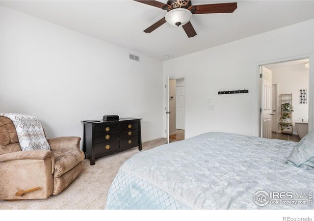 1706 Naples Ln, Longmont, CO 80503 - bedroom featuring carpet and ceiling fan
