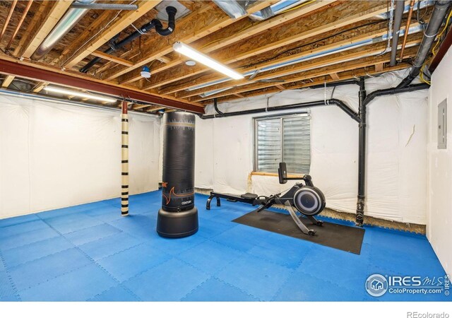 1706 Naples Ln, Longmont, CO 80503 - workout area with electric panel