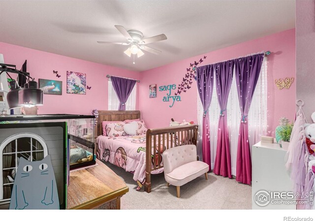 10 N Quantock St, Aurora, CO 80018 - bedroom with carpet floors and a ceiling fan