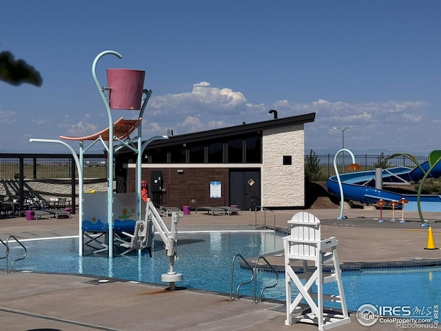 10 N Quantock St, Aurora, CO 80018 - community pool featuring a water slide