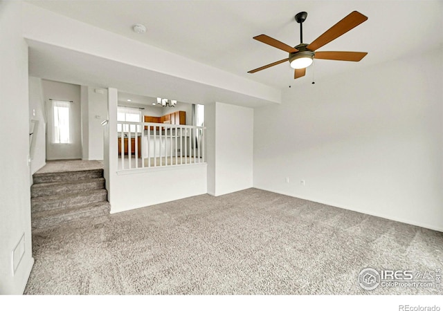 1711 101st Avenue Ct, Greeley, CO 80634 - unfurnished room featuring carpet flooring, a ceiling fan, and a smoke detector