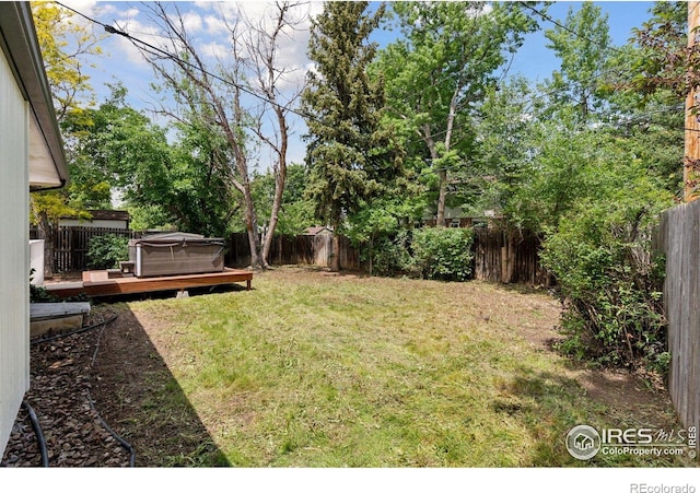 800 Mohawk Dr, Boulder, CO 80303 - view of yard with a wooden deck