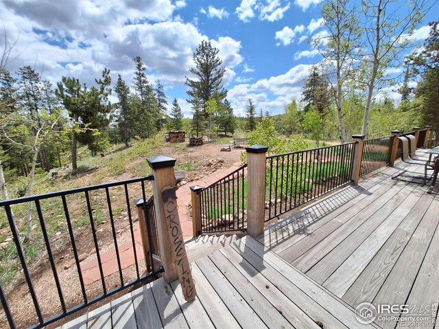 56 Pamlico Ct, Red Feather Lakes, CO 80545 - view of deck