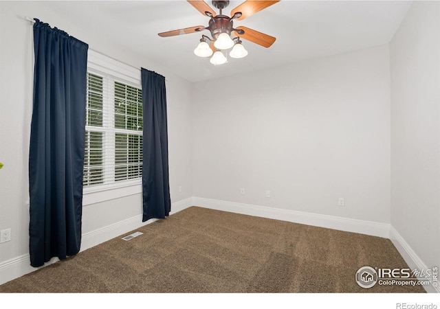 1926 Crested Butte Ct, Loveland, CO 80538 - carpeted empty room with ceiling fan and baseboards