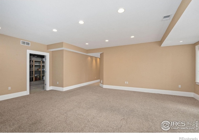 1926 Crested Butte Ct, Loveland, CO 80538 - spare room with light colored carpet, recessed lighting, and baseboards