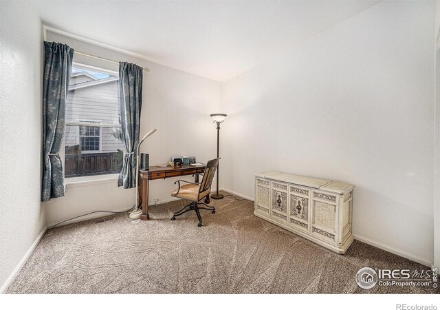 1874 Ute Creek Dr, Longmont, CO 80504 - carpeted office space featuring baseboards
