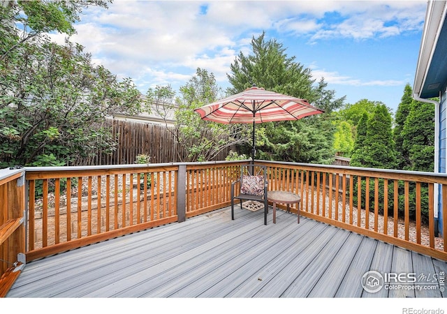 1874 Ute Creek Dr, Longmont, CO 80504 - view of wooden deck