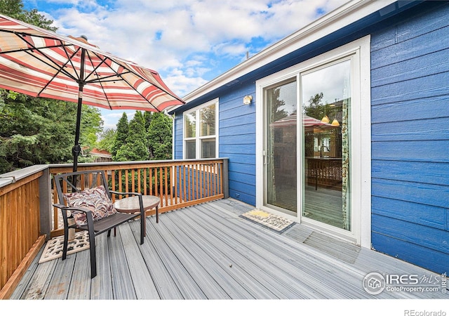 1874 Ute Creek Dr, Longmont, CO 80504 - view of wooden deck