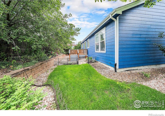 1874 Ute Creek Dr, Longmont, CO 80504 - view of yard with a deck