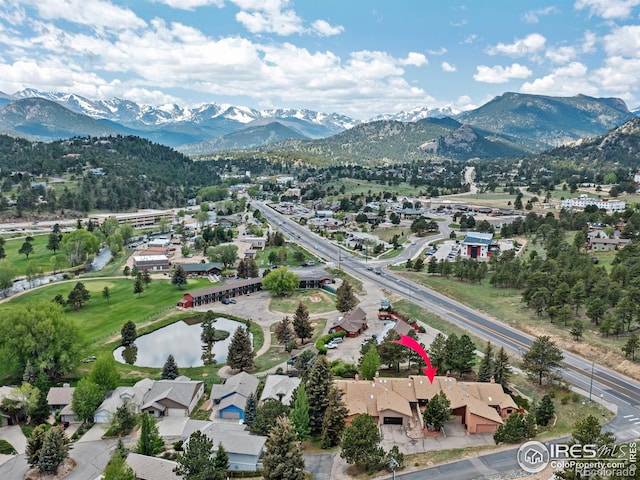 838 Vista Ln, Estes Park, CO 80517 - aerial view of a water and mountain view