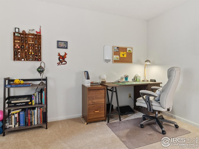 838 Vista Ln, Estes Park, CO 80517 - carpeted home office featuring baseboards