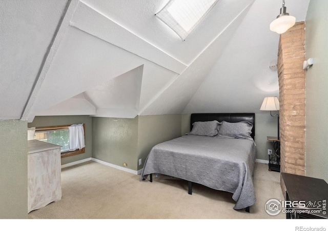 729 Peterson St, Fort Collins, CO 80524 - bedroom featuring carpet flooring, vaulted ceiling, and baseboards