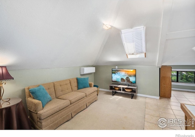 729 Peterson St, Fort Collins, CO 80524 - living area with lofted ceiling, baseboards, and light tile patterned flooring