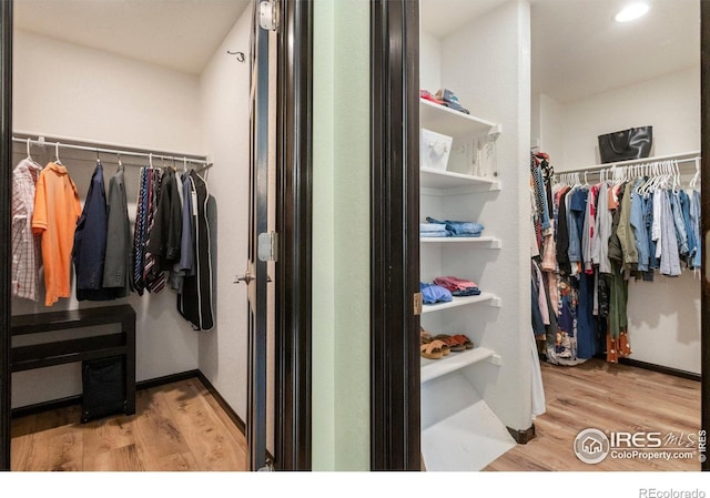 1682 Crestview Ln, Erie, CO 80516 - spacious closet with wood finished floors