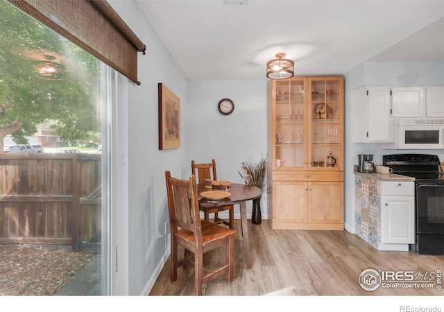 1901 W 101st Ave, Thornton, CO 80260 - dining room featuring light wood-style floors and baseboards
