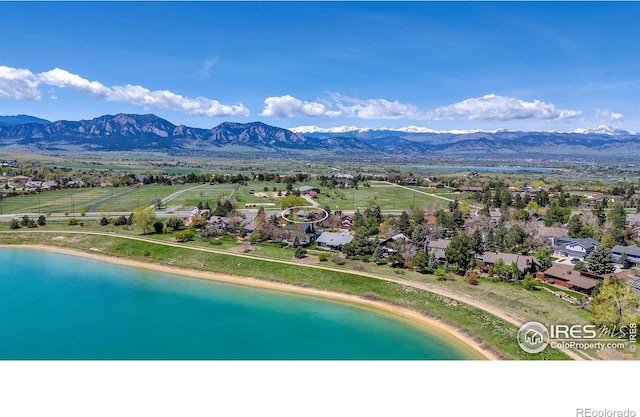 1067 W Alder St, Louisville, CO 80027 - aerial view of a water and mountain view