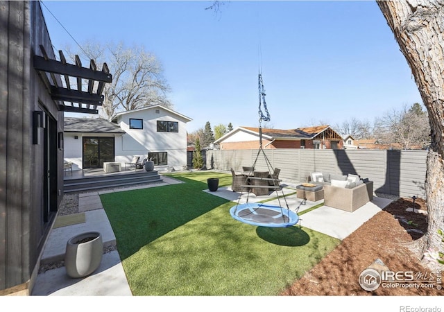 1670 Linden Ave, Boulder, CO 80304 - view of yard with a patio area and an outdoor hangout area