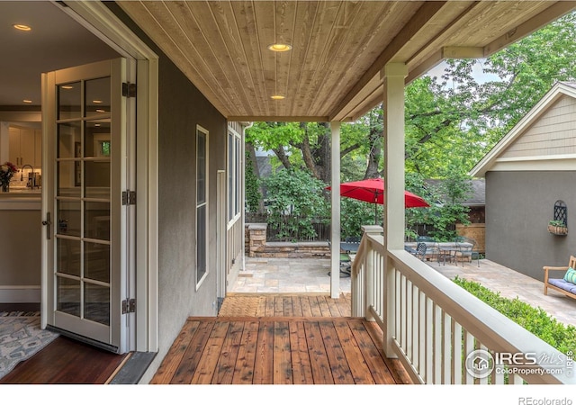 1816 Mariposa Ave, Boulder, CO 80302 - deck with a patio area