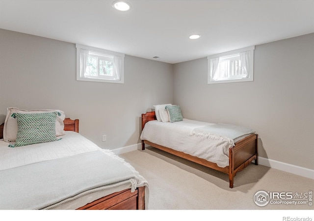 1816 Mariposa Ave, Boulder, CO 80302 - bedroom featuring recessed lighting, baseboards, and light colored carpet