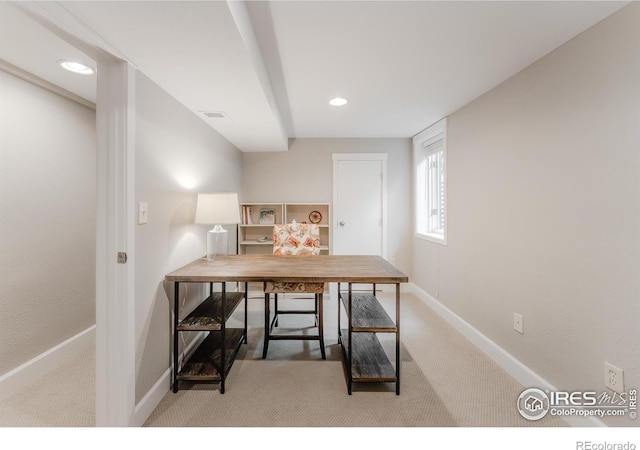 1816 Mariposa Ave, Boulder, CO 80302 - carpeted office featuring baseboards and recessed lighting