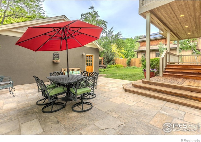 1816 Mariposa Ave, Boulder, CO 80302 - view of patio with outdoor dining space