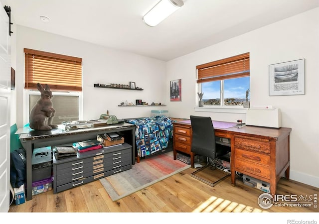 7061 Sage Meadows Dr, Wellington, CO 80549 - office with wood finished floors