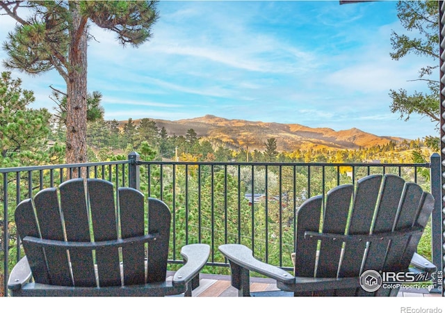 279 Green Meadow Ln, Boulder, CO 80302 - balcony featuring a mountain view